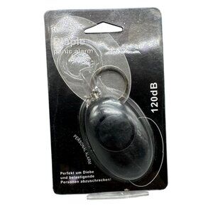 Plapie Personal Alarm 120dB Dual Siren Design Keychain With Batteries